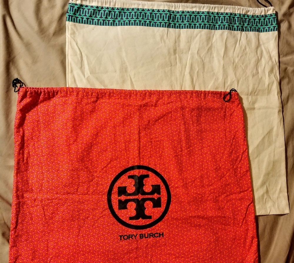 TWO Tory Burch LARGE dust bags